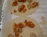 餃子の皮で簡単♪から揚げコーンミニピザ★作り方1写真