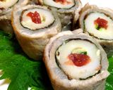 梅クリームチーズのちくわ巻き作り方6写真