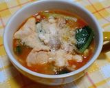 鶏肉とキャベツのトマトスープ作り方11写真