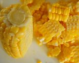 トウモロコシとドライトマトの炊き込みご飯作り方1写真