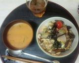 なめ茸丼（血管ダイエット食860）作り方1写真