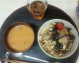 なめ茸丼（血管ダイエット食860）作り方2写真