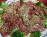 火を使わない料理＊キハダ鮪のカルパッチョ作り方4写真