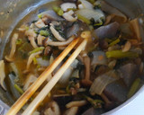和食に♪小松菜ときのこと蒟蒻 ツナの煮物作り方8写真