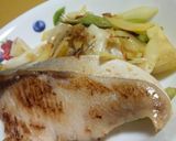 フライパンで簡単♬ぶりの照り焼きと葱一杯作り方5写真