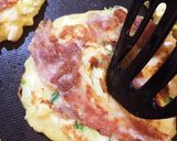 豆苗&チーズを使ったお好み焼き☆作り方5写真