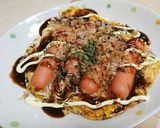 そうめんアレンジ☆お好み焼き風☆作り方9写真