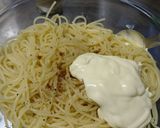 マヨネーズで作る簡単カルボナーラ風パスタ作り方5写真