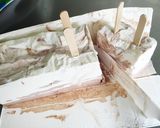 牛乳パックでアイス♡ココア＆バニラ作り方8写真