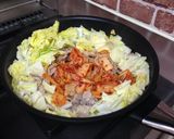 野菜でカサ増し！豚肉と野菜のキムチ炒め★作り方2写真