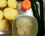 犬ご飯　ドライフルーツ入りポテサラ作り方1写真