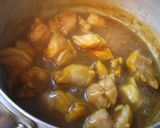 鶏の冶部煮◇カレー風味作り方3写真