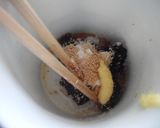 黒にんにく味噌の炊き込みチャーハン♪作り方1写真