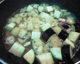 なすと人参と豆腐の味噌汁作り方3写真