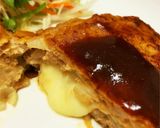 簡単とろーりチーズin♡基本のハンバーグ作り方8写真