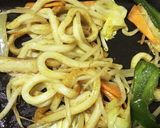 いつもの焼うどん☆少しカレー味作り方5写真