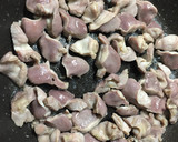 砂肝とシシトウのニンニク生姜炒め作り方5写真