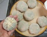 カリッ!モチッ!餃子の皮で簡単ニラ饅頭☆作り方5写真