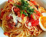 簡単なのに本格的☆なすとトマトのパスタ作り方5写真