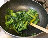 つるむらさきの甘辛炒めごま風味作り方1写真
