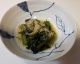 つるむらさきの甘辛炒めごま風味作り方4写真