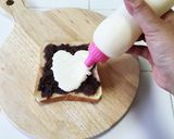 【ふりふりクリーム】小倉ホイップトースト作り方8写真
