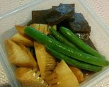 味しみしみ♪こんにゃくと筍の煮物作り方5写真