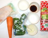 鶏むね肉の簡単甘酢あんかけ炒め♪甘酢あん作り方1写真