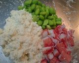 カニかまと枝豆の真薯風作り方2写真