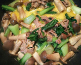 鶏がらで簡単！青梗菜としめじの卵炒め作り方10写真