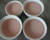 ブルーベリーサワードリンクで寒天デザート作り方2写真