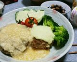 ☆さっぱり和風のとろろハンバーグ☆作り方4写真