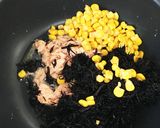 カレー味のひじきツナコーン♡作り方1写真