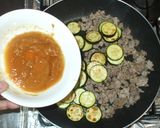 ズッキーニとひき肉の甘味噌炒め作り方6写真