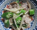 豚肉とオクラの生姜焼き作り方10写真