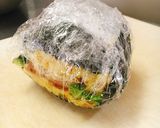 肉巻きチーズ半熟卵のカレーおにぎらず作り方25写真