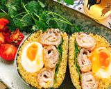 肉巻きチーズ半熟卵のカレーおにぎらず作り方26写真