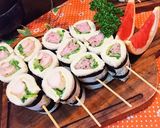 子供喜ぶ★遊び心♪【焼鳥風ロールサンド】作り方20写真
