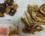 なすびの素揚げと小あゆの天ぷら　作り方5写真