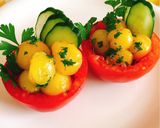 パセリ風味のトマトカップ作り方5写真