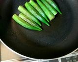 オクラのオリーブオイル焼き作り方2写真