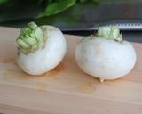 夏バテ防止にも 梅肉でカブの浅漬け作り方1写真