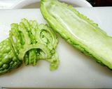 豆腐でつくるゴーヤのチヂミ作り方1写真