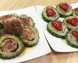ゴーヤで照り焼きハンバーグ作り方8写真