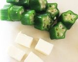 オクラとクリームチーズのポン酢和え作り方3写真
