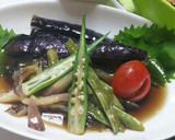夏野菜みょうががうまいあげびたし作り方3写真