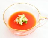 ノンカロリ−寒天で食べる野菜ガスパチョ作り方3写真