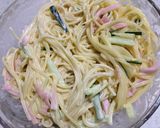 夕飯の1品に❁サラダパスタ♬*.+゜作り方5写真
