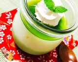 あっさり味のミルク&抹茶プリン作り方5写真