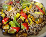 牛肉と夏野菜のオイスターソース炒め作り方7写真